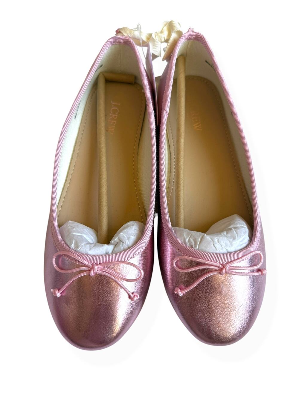 J.Crew Kids Girls Metallic Pink Ballet Flats Girls 2
